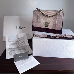 Authentic Christian Dior Bag – Wine & Multi-Color (Like New)